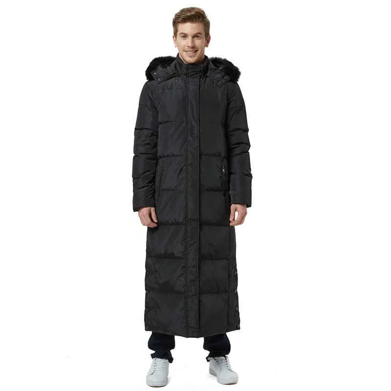 Down Parkas Men's Down Men's Jacket Winter Jackets for Men 2023 New Warm 90% White Duck Puffer Coat Thickened Super Long To Ankle Doudoune