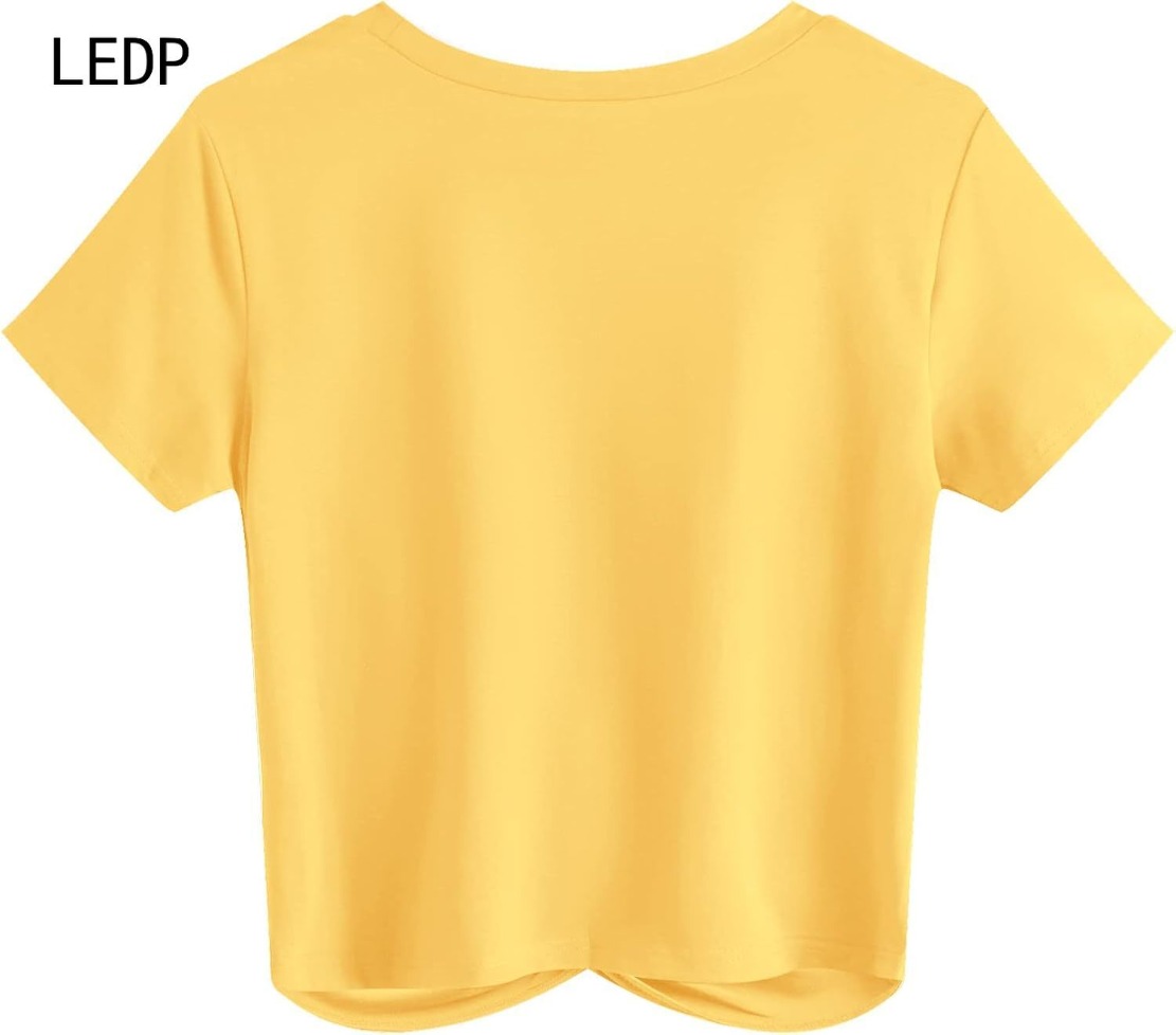 297228 Zero waste tailoring plus size women's T-shirt waste material recycling design irregular hem cotton linen breathable personality styl