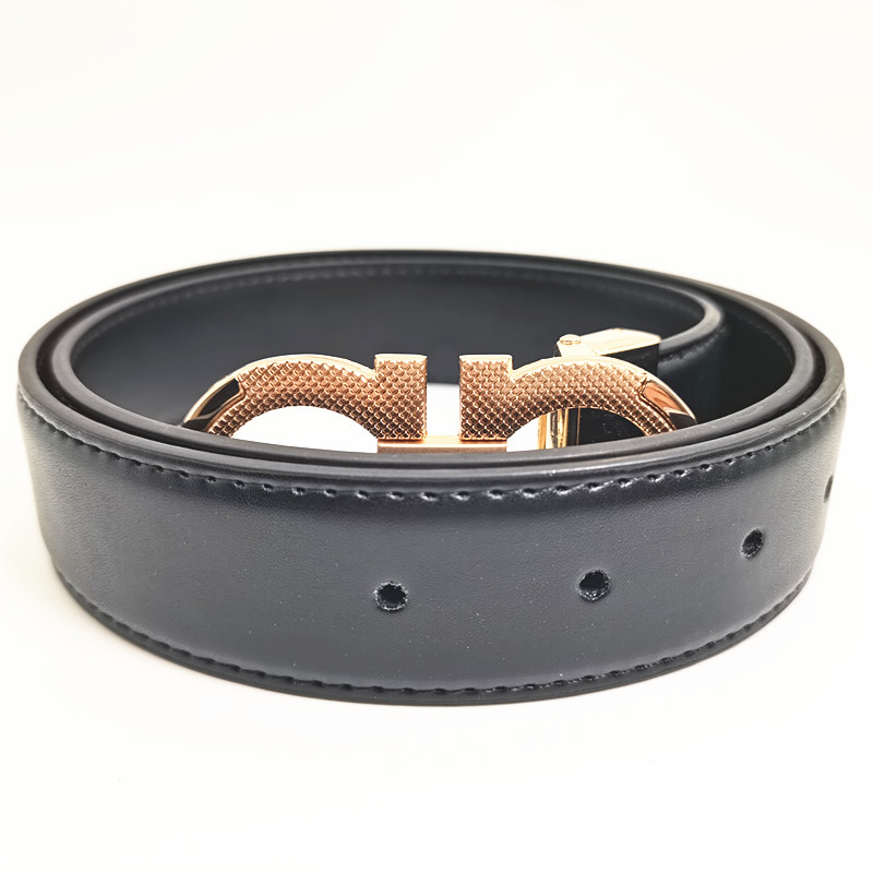 Belts for Men Designer Belt Women 3.5cm Solid Leather Belts Gold Silver Buckle Brand Luxury Belt High Quality Woman and Man Waistband Belt Bb Simon