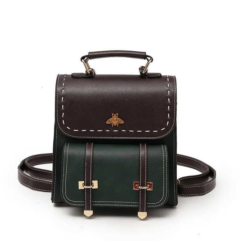 Women Backpack Style Backpack for Leather Backpack Women Handbags Travel Patchwork Female Backpacks for Casual School Laptop Bags women H2609221