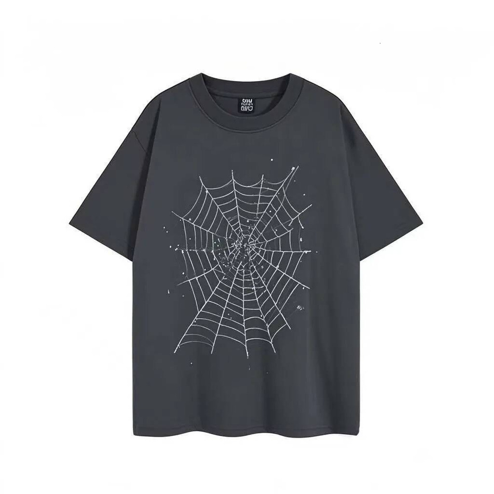 Spider Shirt New Designer Summer Brand 2026 AAA Young Thug Shirt Classics Print Spiders Top Leisure Luxury Hip Hop Spyder Shirts Leisure Couple Cobw
