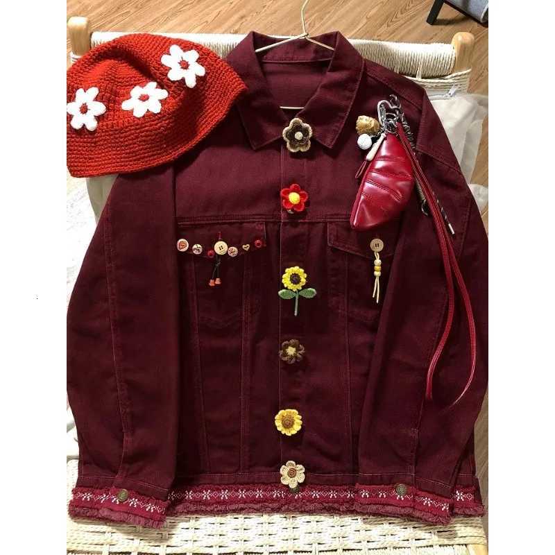 Women's Jackets American Vintage Jean Jacket Women Long Sleeve Zipper Harajuku Safari Denim Short Coats 2000s Retro Clothing Outwear Chic C2609