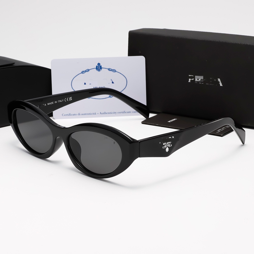 New luxury Oval sunglasses for womens designer summer shades polarized eyeglasses black vintage oversized sun glasses of women male sunglass with bo