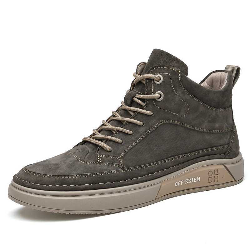 Designer New Boots Boots Winter Men Non-Slip Male Snow High-top Shoes Comfortable Suede Leather Ankle Boots Outdoor Warm Plush Fur Cowboy Boots J260