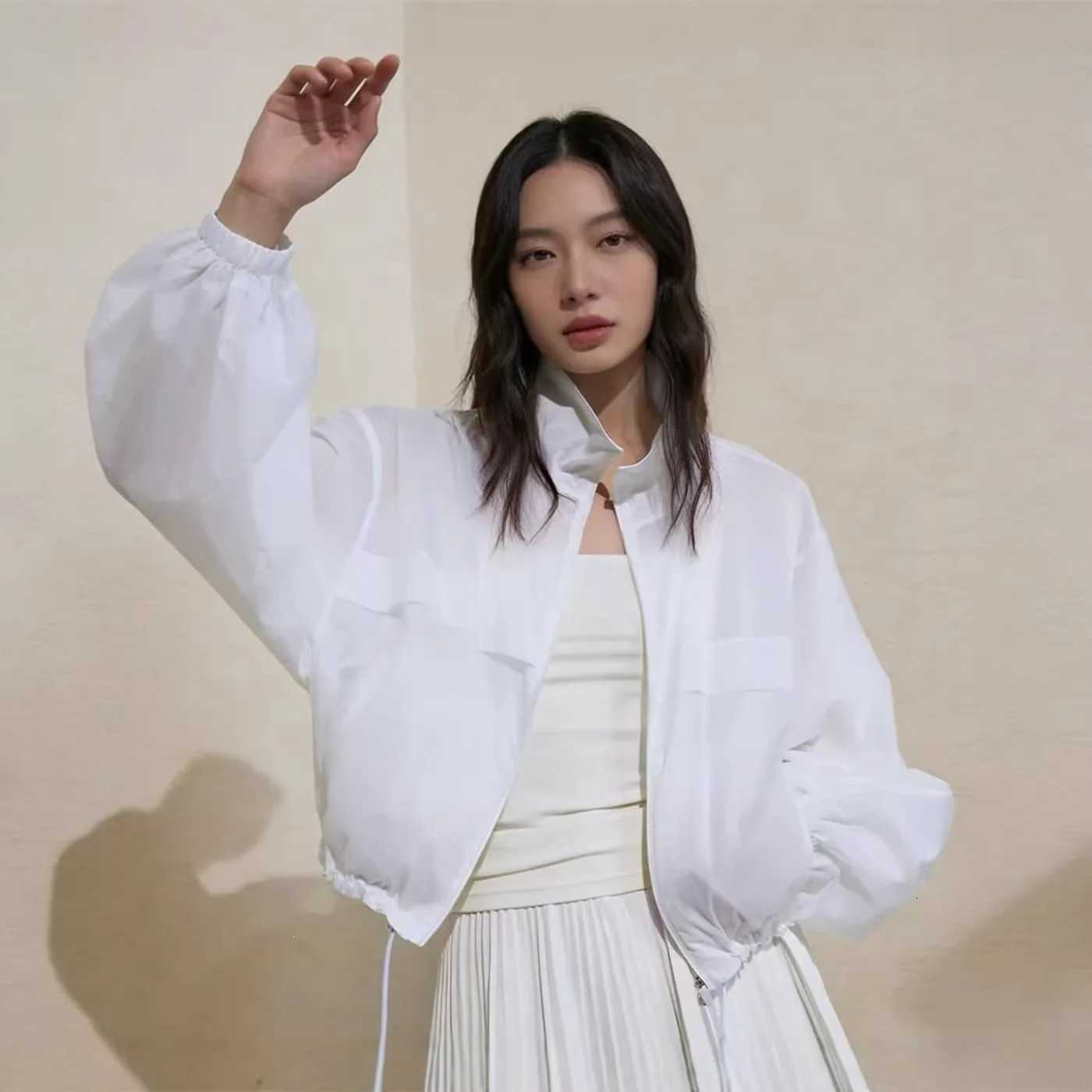 Women's Jackets Fashionable Casual Loose Short Length Sun Protection Jacket Outerwear New Arrival Spring 2026 Polyester Fiber Thin Long Sleeve