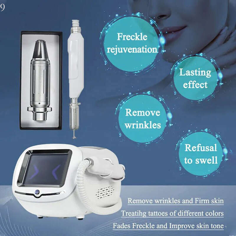Ace Newest Professional Portable Carbon Peeling Nd Yag Picosecond Laser Tattoo Removal Machine Freckle Removal Eyebrow Washing Equipme
