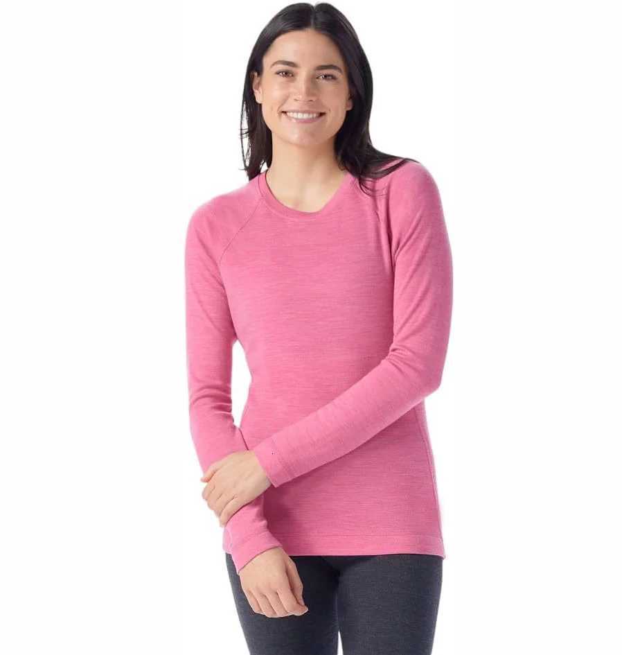 Thermal Underwear Women's 100% Merino Wool Base Layer Shirt Women's 17.5Micro Merino Wool Thermal Underwear Long Sleeve Shirts Wicking Ant