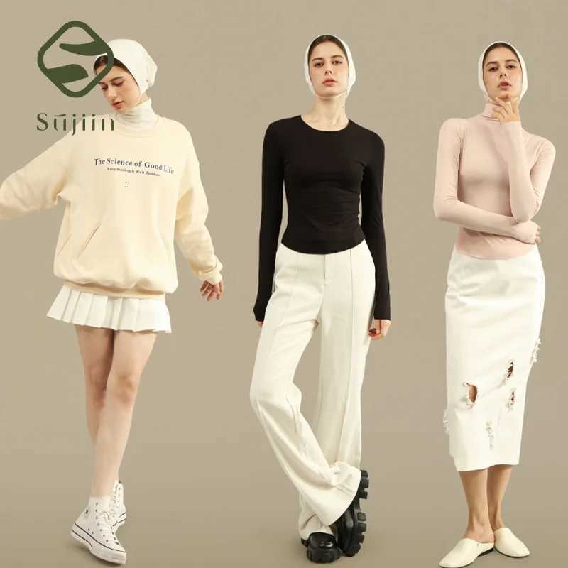 Thermal Underwear Women's SUJIIN Thermal Underwear for Women 2026 Winter High Quality Long Sleeve T-shirts Lady Base Layer Cold Weather Warm To