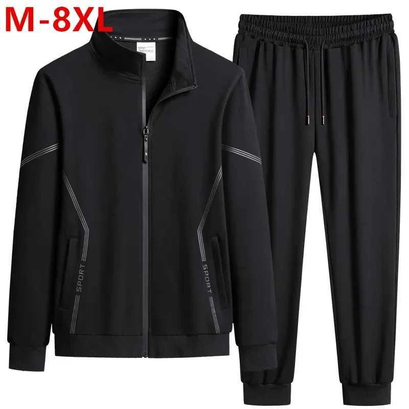 Arrive Men's Tracksuits New Tracksuit Mens Casual Solid Solor Sweatpant Set Unisex Jogging Suits men Plus Size Fashion 8XL Men's Tracksuit