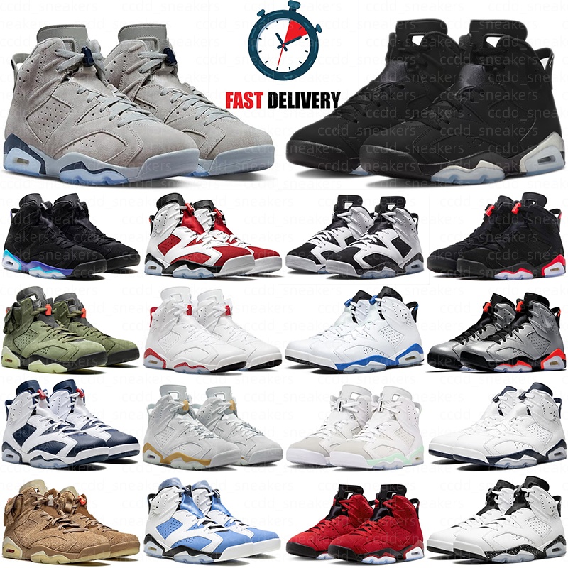 With box Free shipping high 6 6s basketball shoes women mens trainers Cool Grey Olive Black Chicago Red Midnight Navy outdoor sports designer hots s