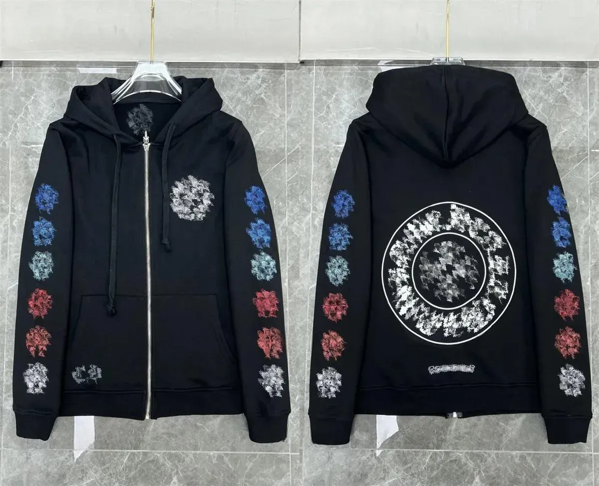 NEW Chrome Hoodie Top Quality Hoodies Designer Hoodies Sweatshirts Hip Hop Running Jacket Pullover Hooded Cardigan Loose Man Hoody Women Sweaters Y2