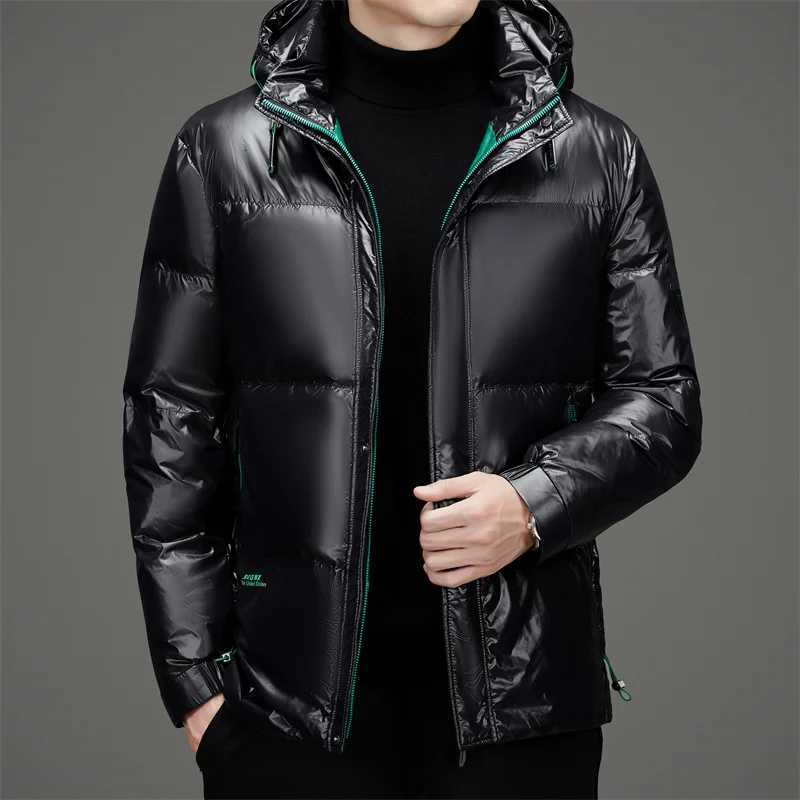 Piumino da uomo Parka Giacca da uomo Autunno Inverno Nuovo colore solido addensato caldo cappotto da viaggio per esterni Cappotto da uomo imbottito