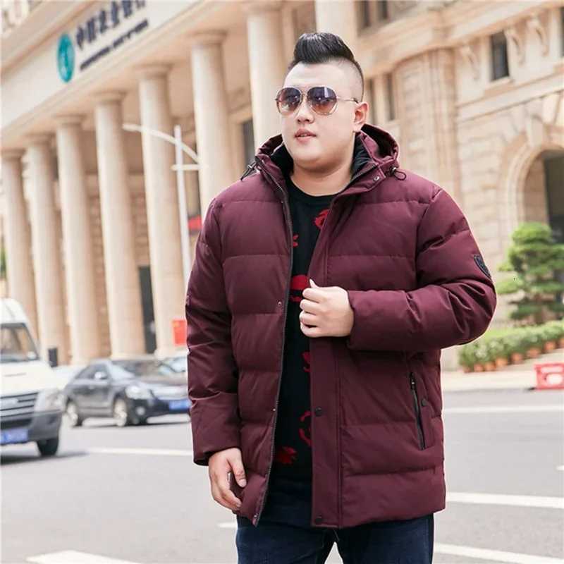 new Men's Down Parkas Winter men's hooded down jacket oversized people Large plus size men's 8XL jacket warm thick 7xl C260922