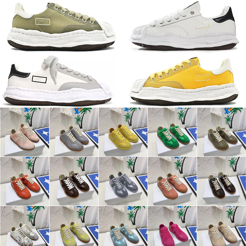 Designer Mason Peterson mm6 Canvas Mastermind Blakey Shoes Men Women New Casual Dissoed Low Natural Hank Blue Purple Green Black Sneakers with box