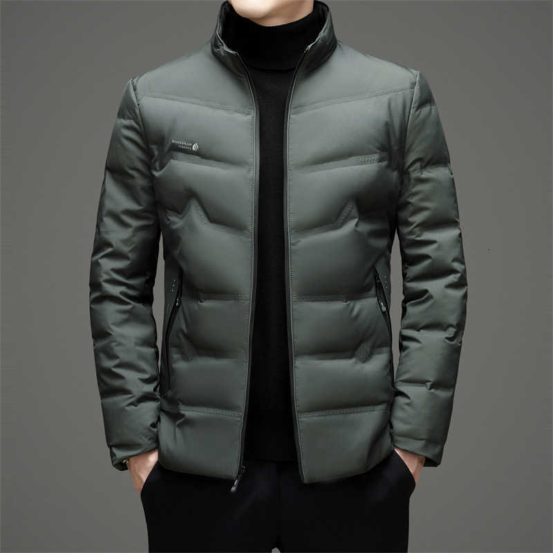 Lightweight Parkas Men's 80% Down White Duck Down Coat for Men Stand Collar Winter Down Jacket Men Korea Slim Fit Puffer Jacket outerwear JK-01