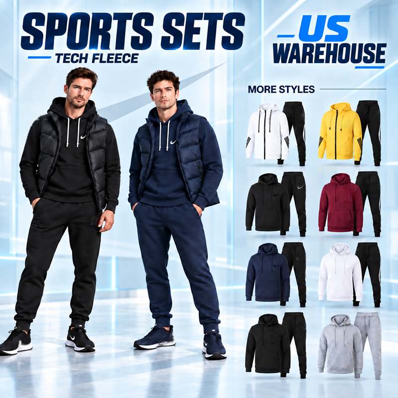 Designer niknk Tracksuits Sweatsuit Mens Pullover Hoodie Pants tracksuit Set With Kangaroo Pocket Drawstring Hood For Training Streetwear