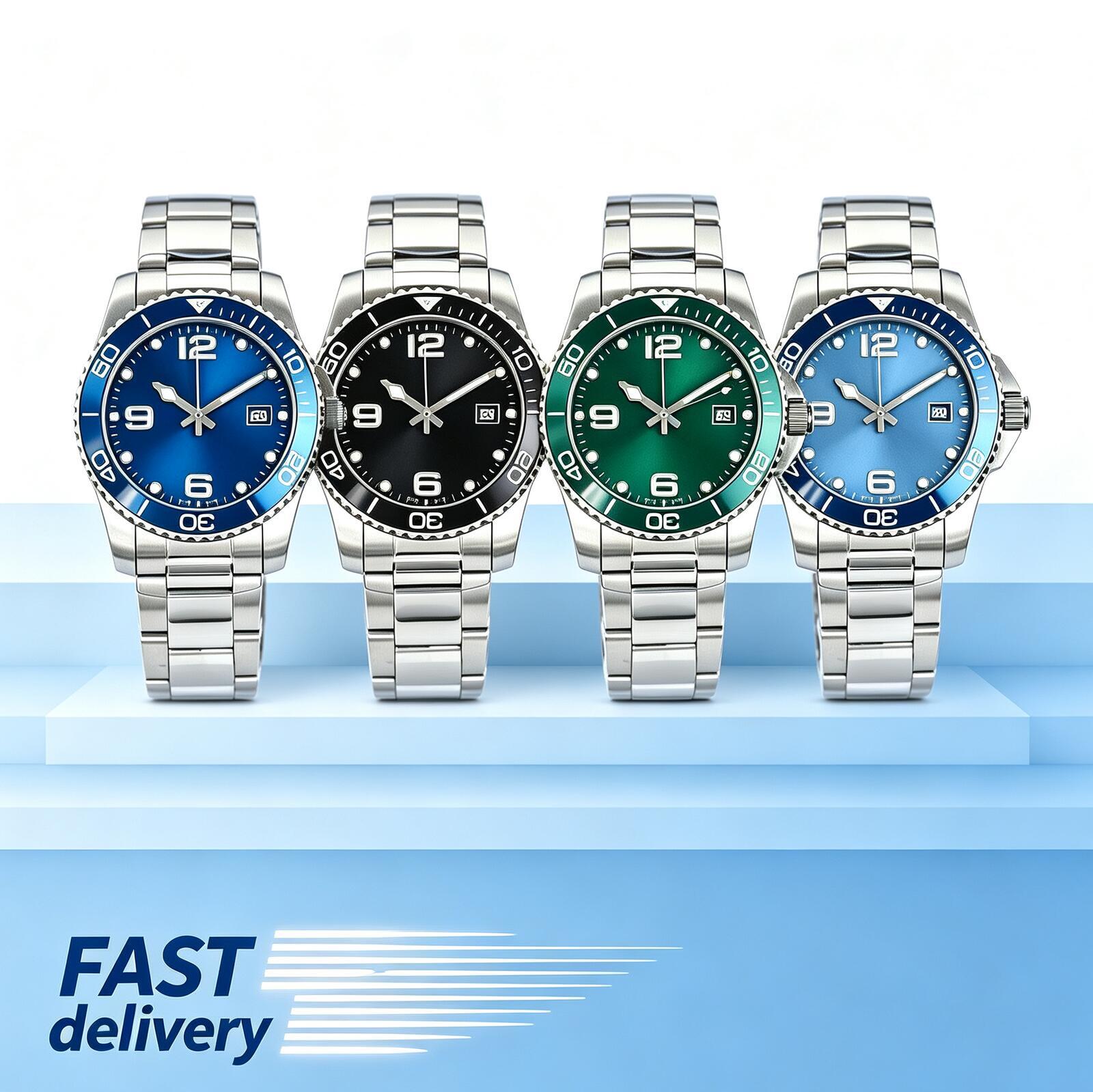 mens watch luxury stainless steel mechanical designer waterproof date window watches robust wristwatch for men office daily travel casual scenarios