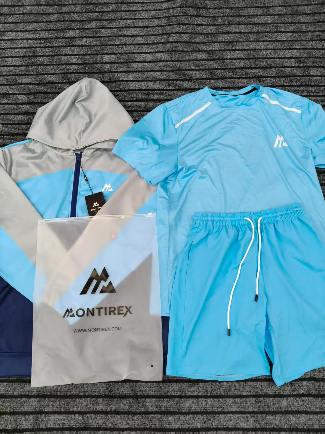 Designer Montirexs Tracksuit Mens Tracksuit 3-piece Set Fashion Shorts And T Shirt Monterex Tracksuit Mens Short Sleeve Set T-Shirt Womens Short Sle
