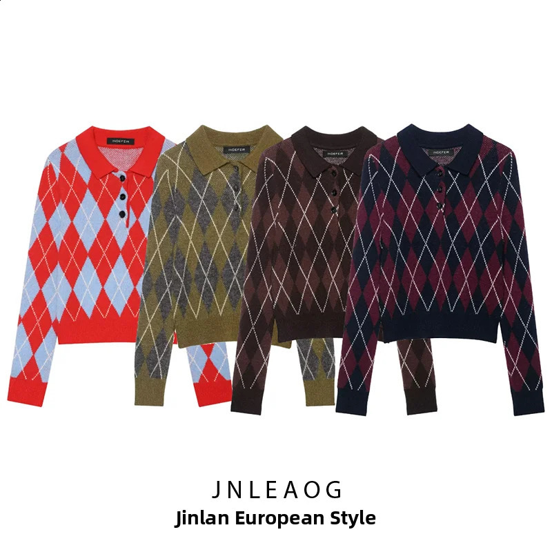 JNLEAOG Summer Womens Fashionable Diamond Knitted Shirt Versatile Polyester Fiber Hooded Knitted Sweater for Ladies 260921