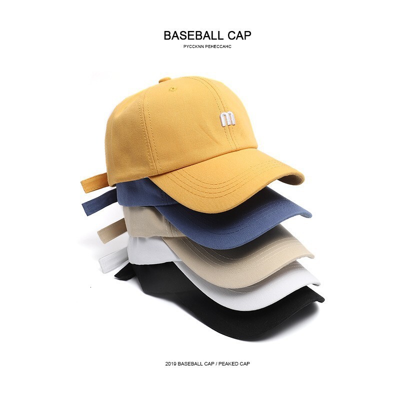 Minimalist 100% Cotton Baseball Unisex Small Letter Embroidery Dad Hat Solid Color Adjustable Casual Cap 26L0922