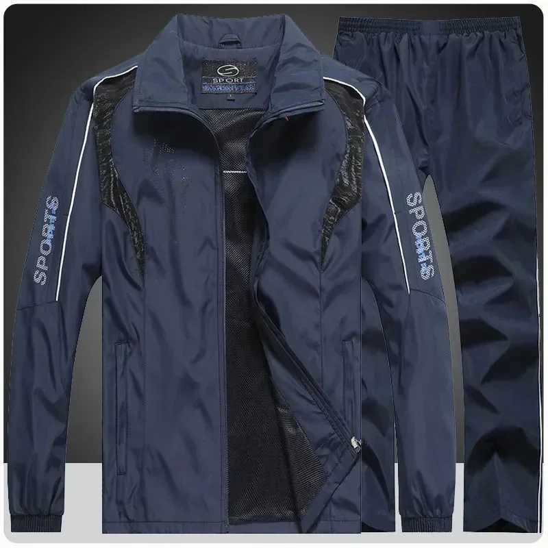 Athletic Men's Men's Tracksuits Running Tracksuit Hoodies Casual Full Zip Jacket+Sweat pants Set Gym Jogging Sports Suit Outwear Men Cloth