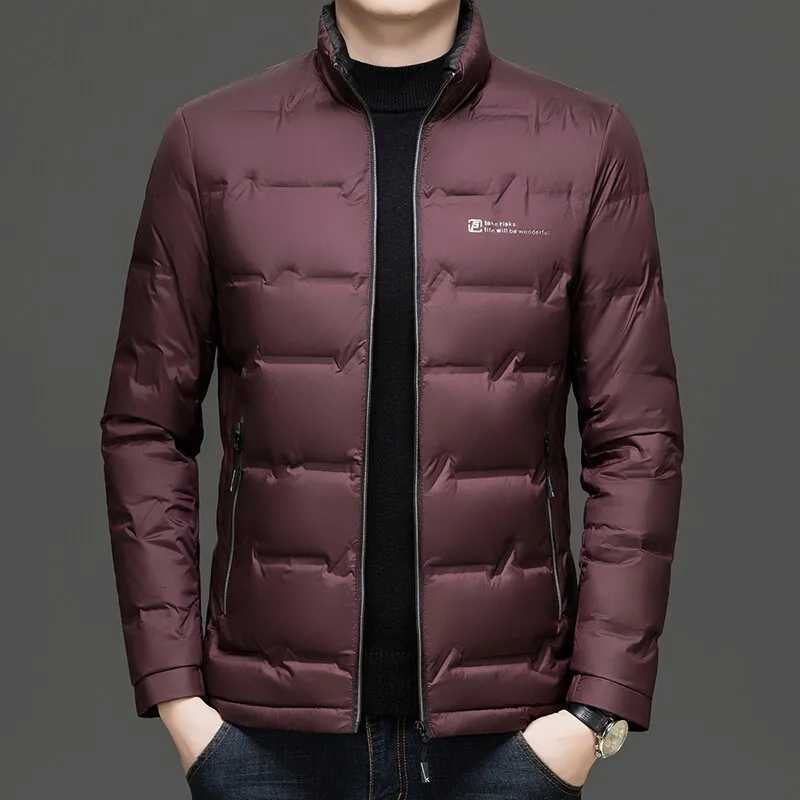 Men's Men's Down Parkas Casual Lightweight Duck Down Jackets Autumn Winter Outwear Slim Fit Windproof Warm Short Puffer Coats Padded Tops