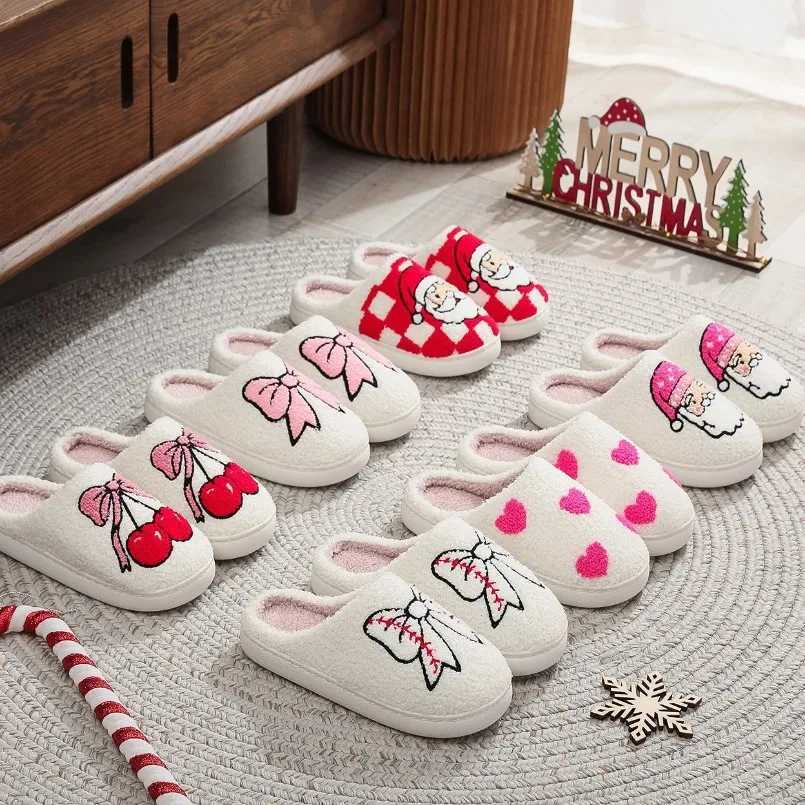 Shark Winter Warm Slipper Womens Cat P Kaii Cartoon Plush Indoor Funny Dog Puppy Fuzzy Floor Home House Shoes Heart Female T260922