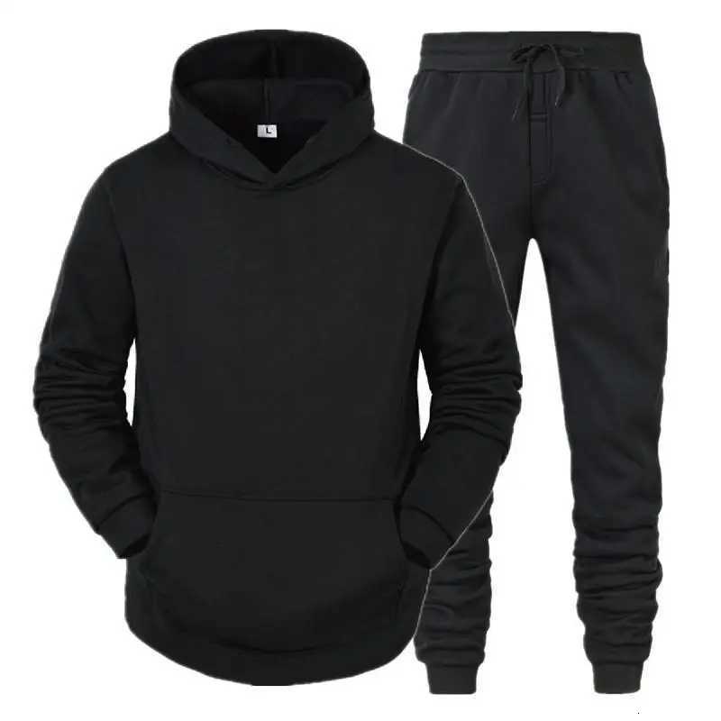 Hooded Men's Tracksuits Men's Sweatshirts and Men Pants Casual Men's Tracksuit Sportswear Autumn Winter Men Suit Men's Clothing
