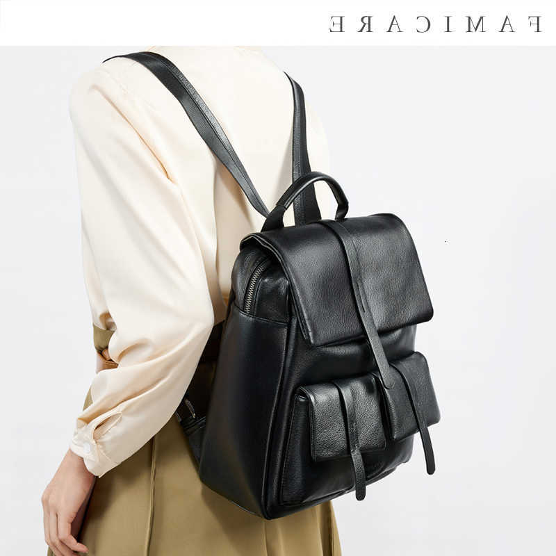 Large Backpack Style New FAshionable Capacity Genuine Leather Backpack for Women Multifunctional Travel And Commuting Shoulder Bag for H260922