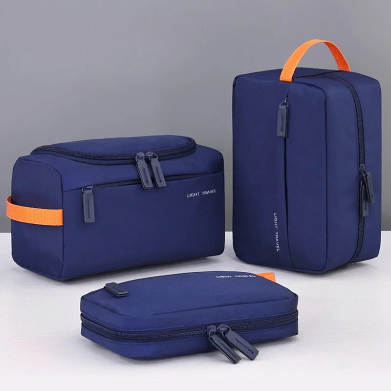 3-in-1 Travel Toiletry Bag Oxford Cloth Lightweight Waterproof Shaving Bag Handheld Makeup Bag Makeup Organizer Business 260922