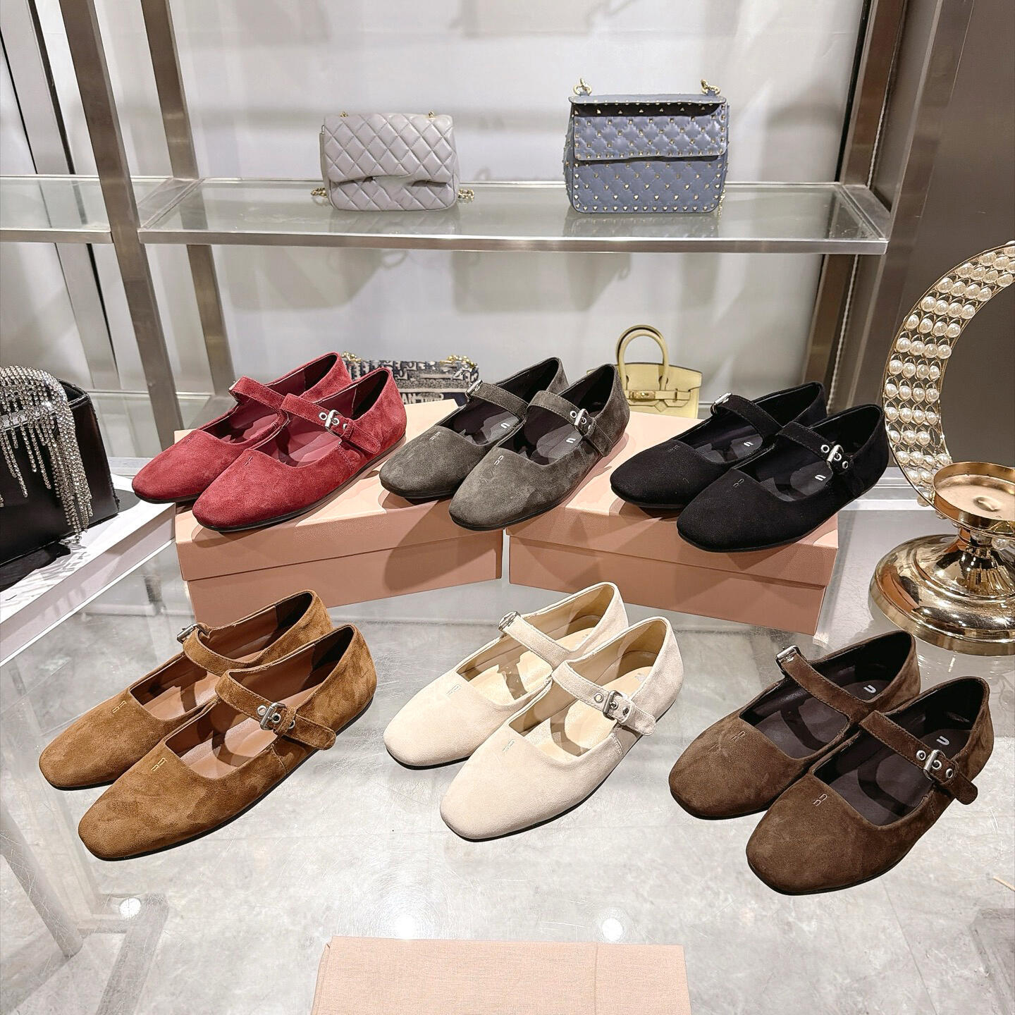 Genuine Leather Mary Jane sandal High quality Designer Ballet Flat Shoe Strap Buckle Fashion Tweed Dress Shoes Women Bow women Casual luxurys espadr