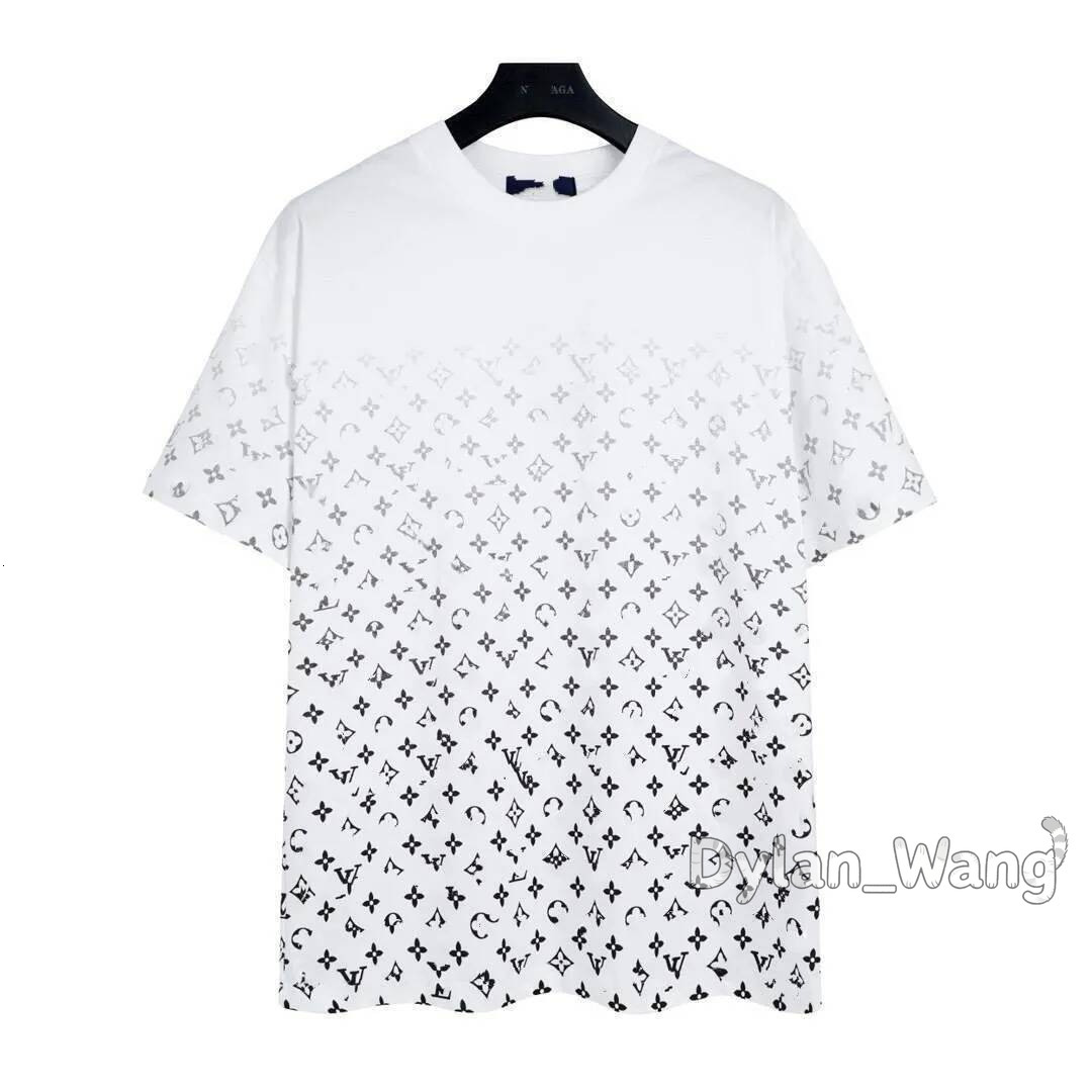 Lv 2026 10A Mens Fashion T Shirt Designers Men Clothing Black White louis Shirts Short Sleeve Womens Casual Hip Hop Streetwear Tshirts 517