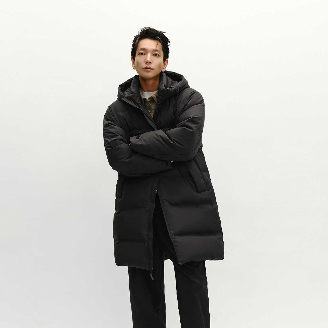 Semir Parkas Men's Down Down Jacket Men Long Hooded Loose Simple Versatile 2026 Winter Man Clothes Winter Outerwear C260922