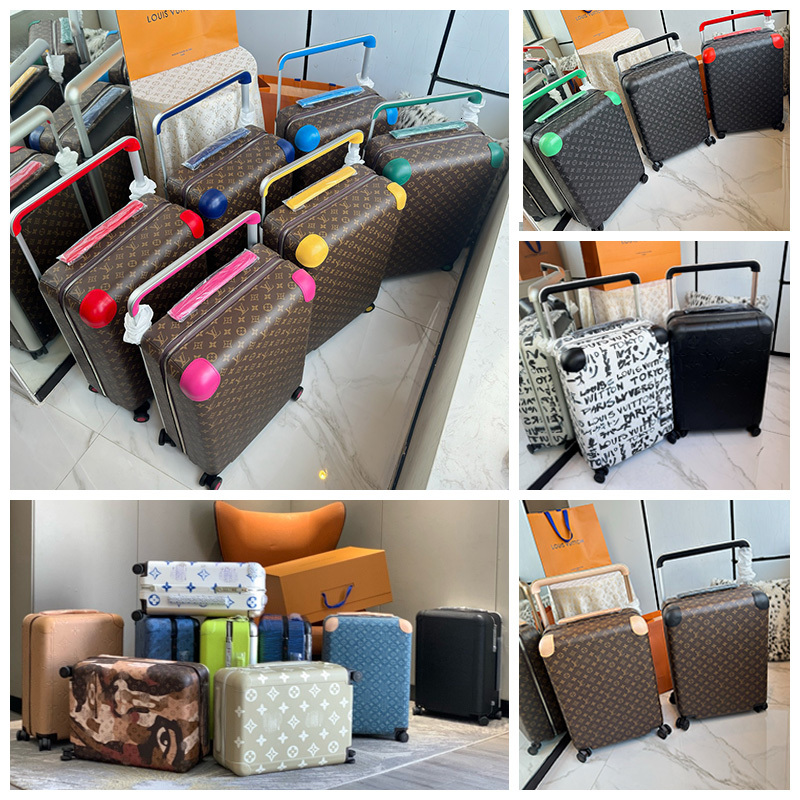 10A Top Quality Designer Suitcase Women Retro Printed Fashion Carry On Trolley Box Vintage Leather Rolling Luggage Man Luxury Trendy Travel Case