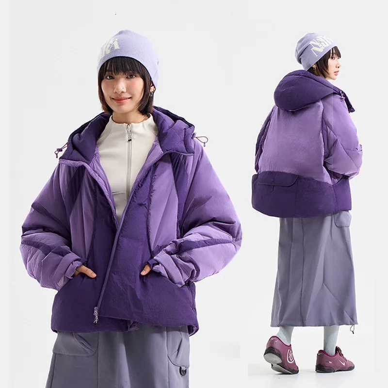 Winter Men's Down Outdoor Parkas Waterproof Loose Down Jacket Men Women Fashion Casual Duck Down Warm Hooded Jacket Unisex Coat Couple Outerwea