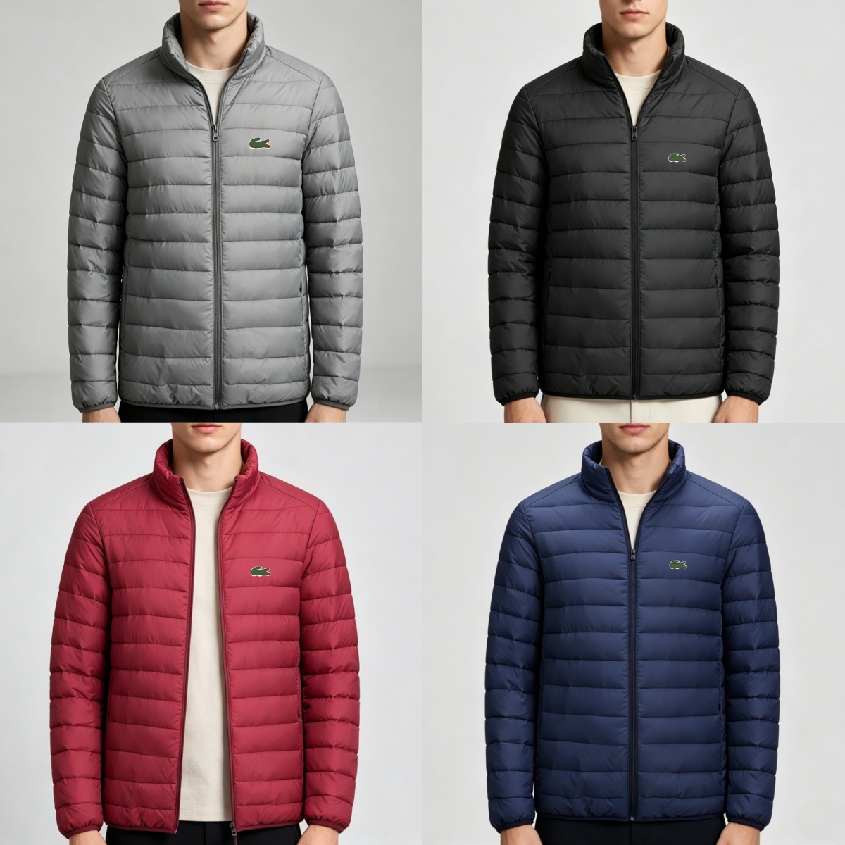 Designer Water-Repellent crocodile puffer Jacket Long sleeves Windbreaker Outerwear Winter Outdoor Homme stand collar coat Luxury Mens doudoune Clot