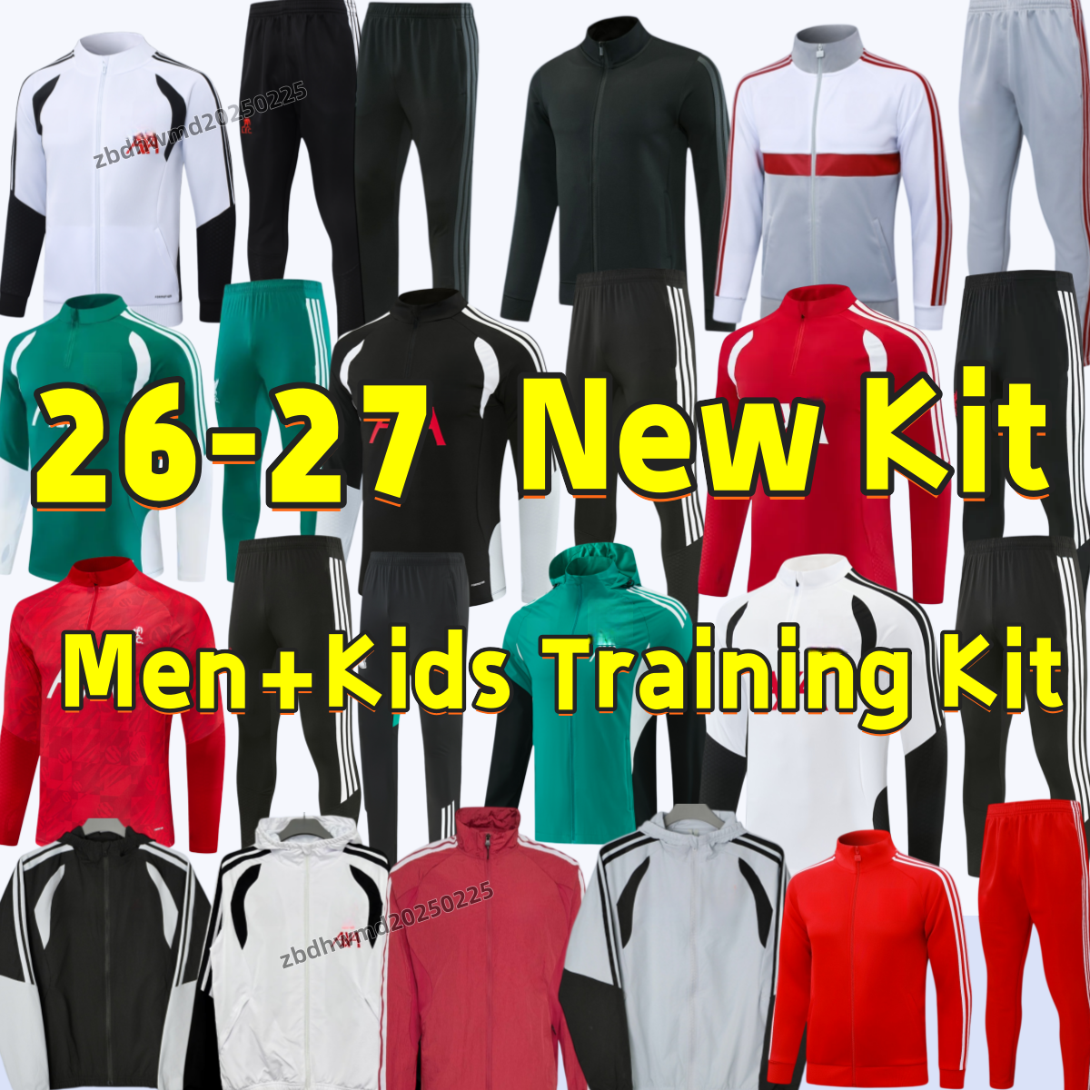 LIV The RedsMohamed Salah Darwin Nunez 26 27 Men's long-sleeved training suits for children Szoboszlai Andy Robertson Alisson Outdoor sports je