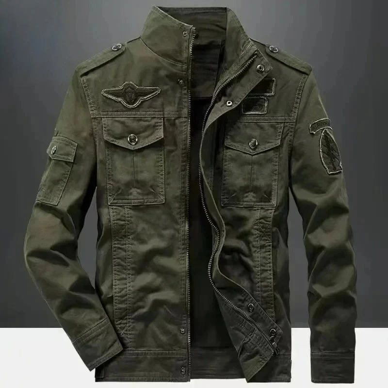 Casual Climbing Pilots Jacket Men Plus Size 6XL Jaqueta Masculina Working Clothes Spring Autumn Cargo Mens Jackets Coat260921