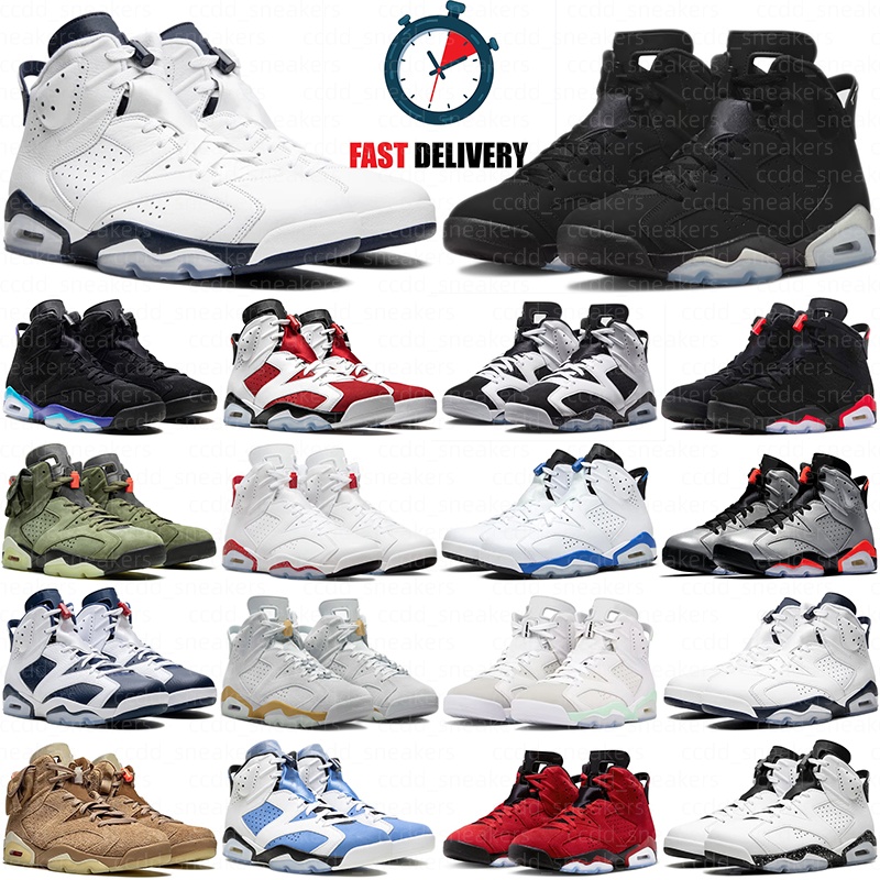 with box free shipping high 6 6s basketball shoes women mens trainers Cool Grey Olive Black Chicago Red Midnight Navy outdoor sports designer hots s