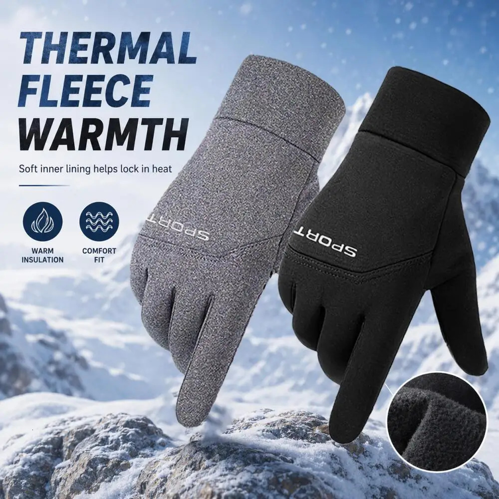 SPORT Winter Warm Cycling Gloves with Touchscreen Function Reinforced NonSlip Grip Unisex An Ideal Gift for Outdoor Sports 260922