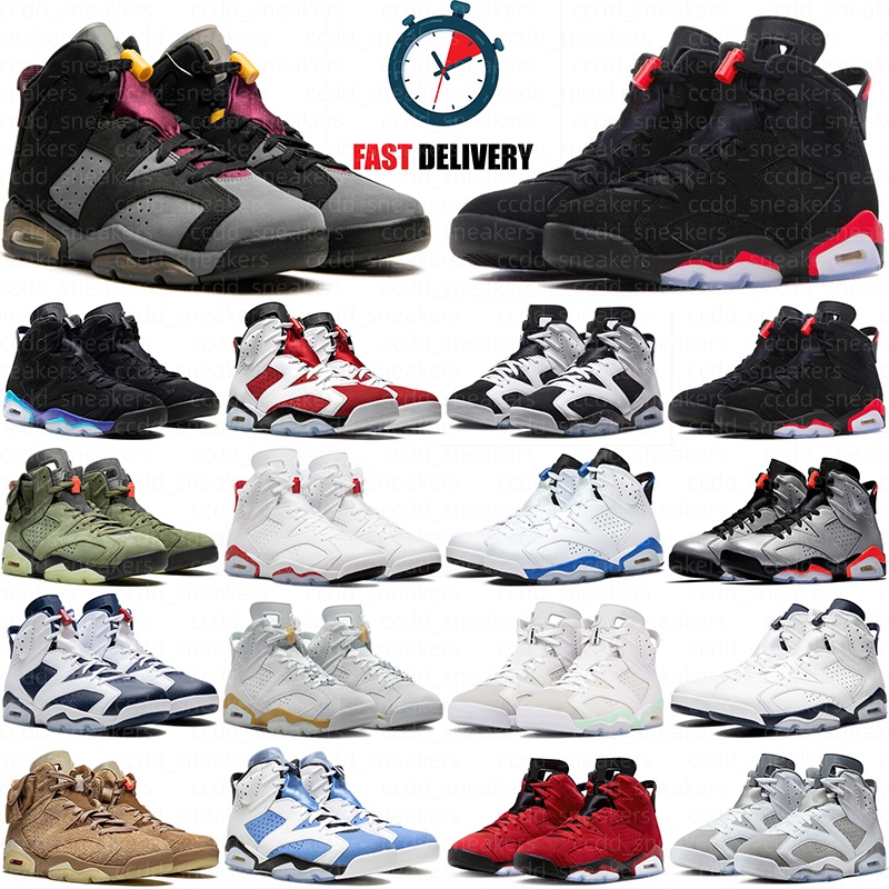 with box free shipping high 6 6s basketball shoes women mens trainers Cool Grey Olive Black Chicago Red Midnight Navy outdoor sports designer hots s