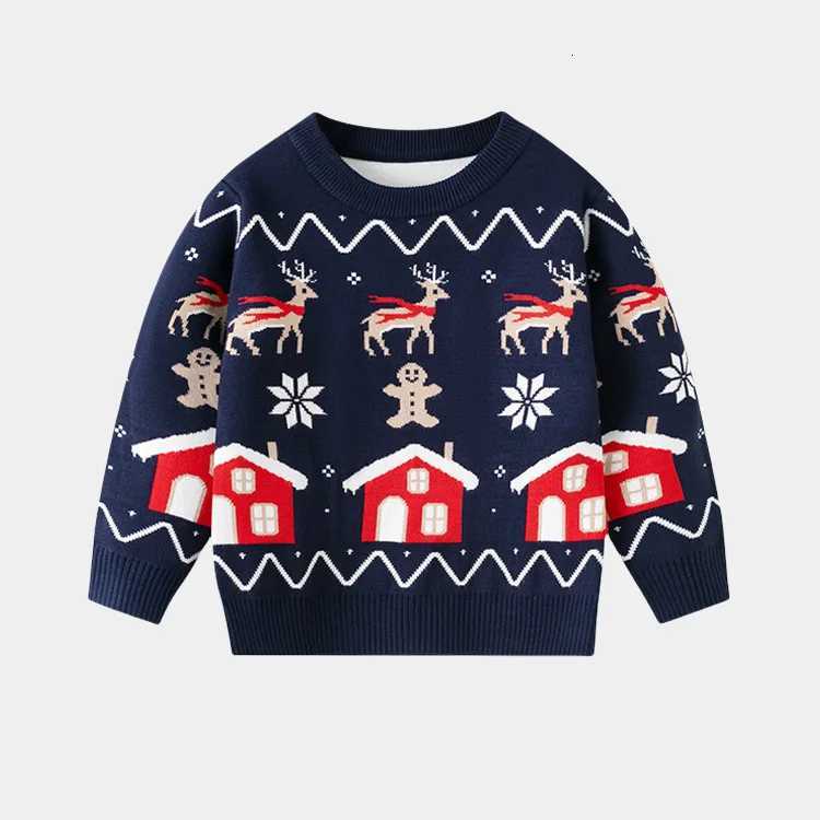Boys Pullover Christmas Girls Sweater Pullover Winter Warm Jumper Autumn Kids Loose Knit Clothes Kids Casual Sweet Tops Teen Fashion Coat C260921
