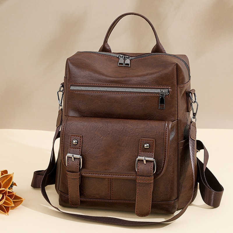 Women Backpack Backpack Style Stylish Soft Leather Backpacks Multi Functional Design Spacious Capacity for Daily Use Travel Versatile H260922