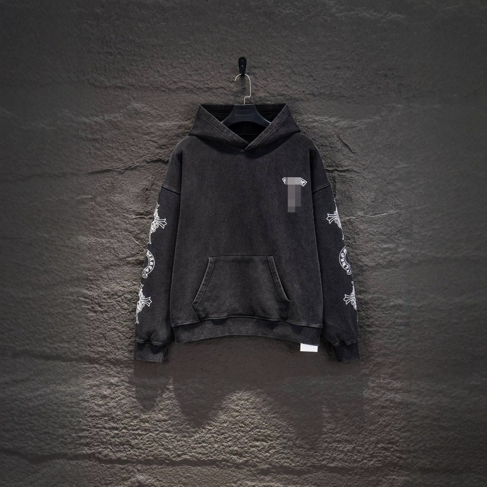 Classic Old Hooded Sweater Men Spring Autumn Solid Color Pullover Comfort Casual Hooded Sweatshirt