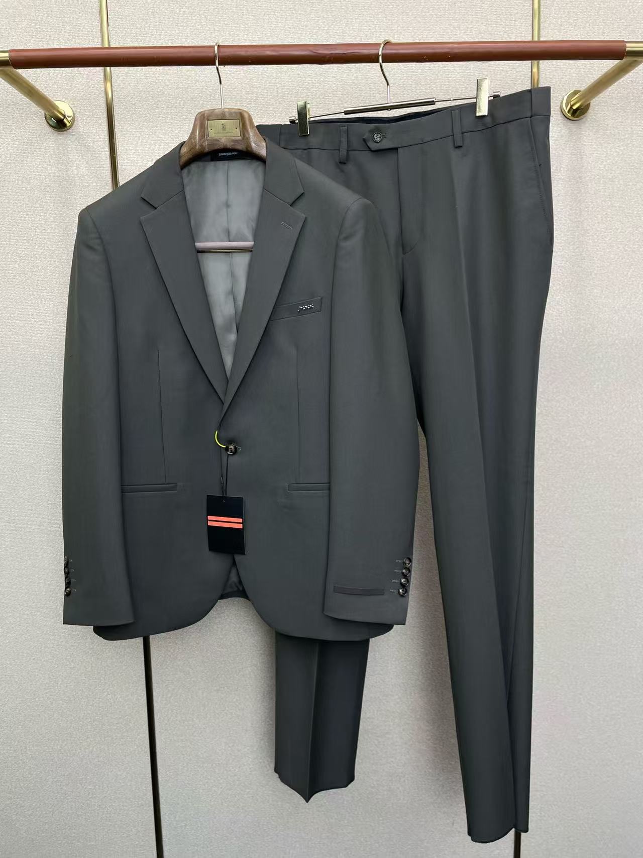 men's suit set - Classic geometric black pattern suit set - Two-piece, jacquard suit jacket and trousers men's business suit
