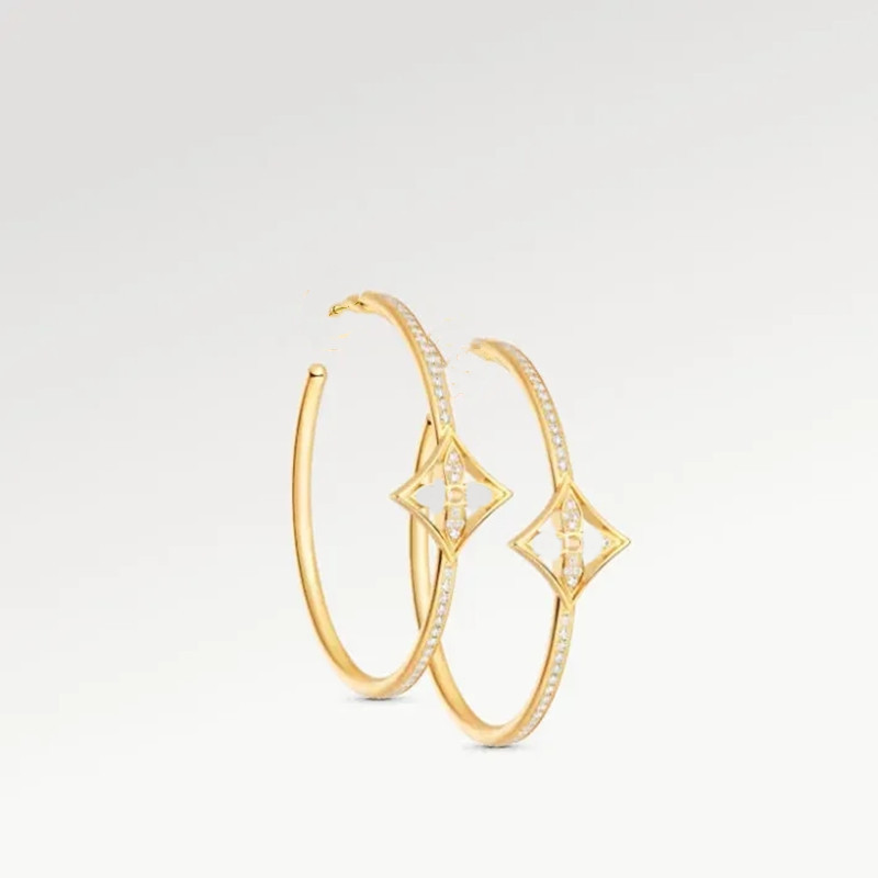 Simple and stylish lock earrings, designed specifically for women's weddings and parties, high-quality jewelry gifts-5888