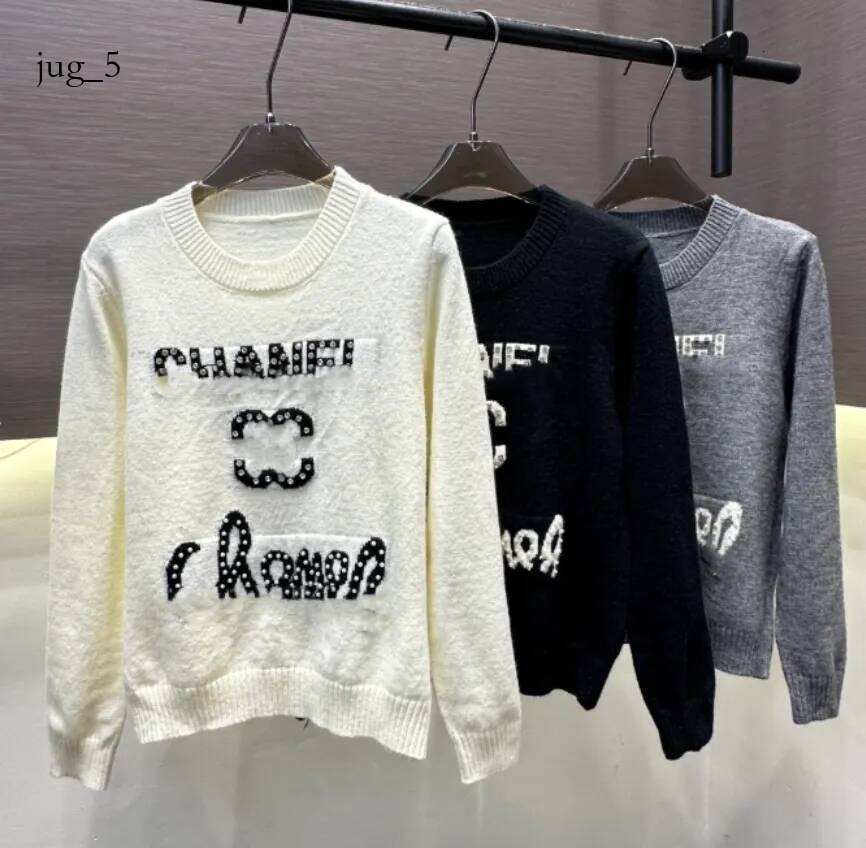 tops 26Women's designer Sweaters Autumn/Winter Round Neck Full Body Hot Diamond Fragrance Style Versatile Hooded Knitwear Women's Long Sle
