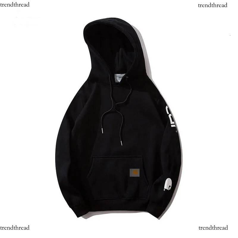 Carhartness Hoody Mens Designer Sportswear Women Pullover Fashion Jacket Loose Car Harttly Coat Drawstring Solid Color Hoodie 04b