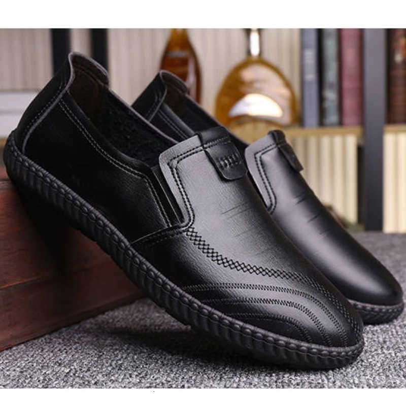 Shoes Casual Shoes Casual Men's Versatile soft leather footwear fashion comfortable loafers male breathable new flat Zapatos D260922