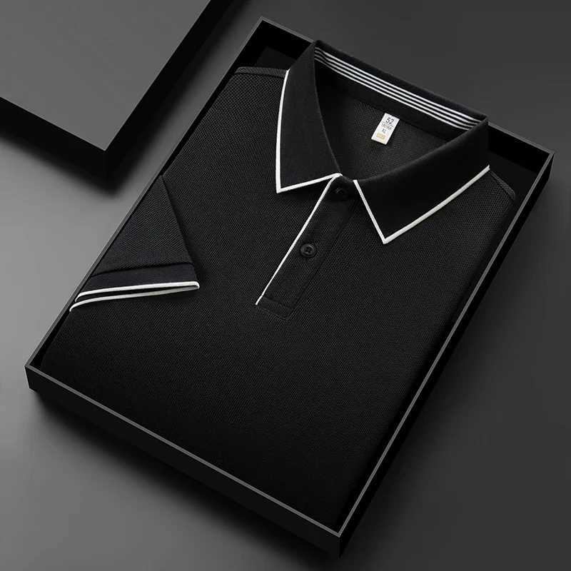 Casual Shirts 2026 New Men's Men's Business Casual Short Sleeved Shirt Solid Color Polo Shirt Fashionable Breathable Comfortable Versatile